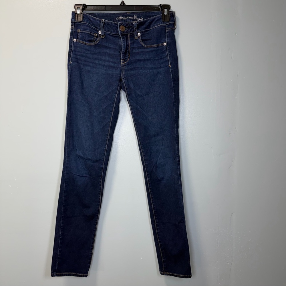 American Eagle Super Stretch Skinny‎ Jeans Dark Wash Size 8 Regular